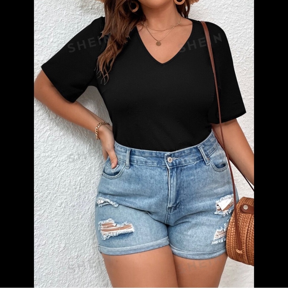 Plus V-Neck Bodysuit